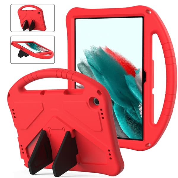 Stötsäkert EVA-surfplattefodral med stativ och handtag för Samsung Galaxy Tab A9 Plus A11 Plus, röd Röd
