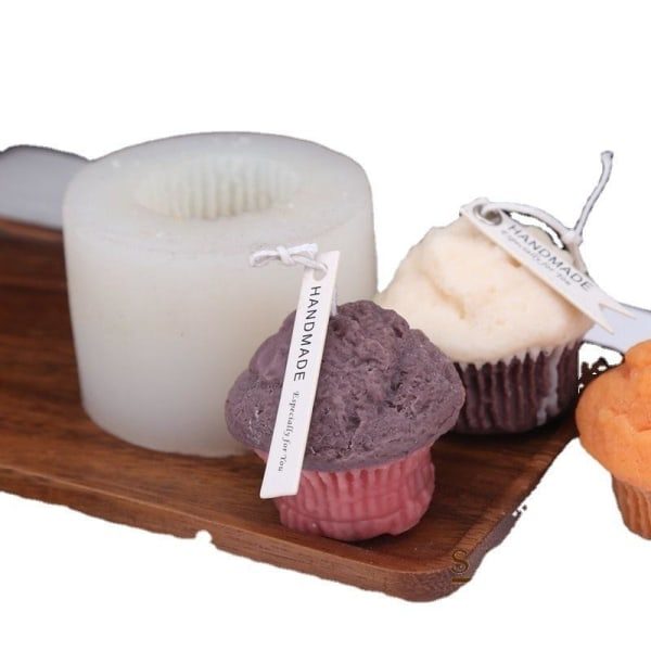 Ljusforme lys stearinlys DIY støbeforme i silikoneform Muffinskop