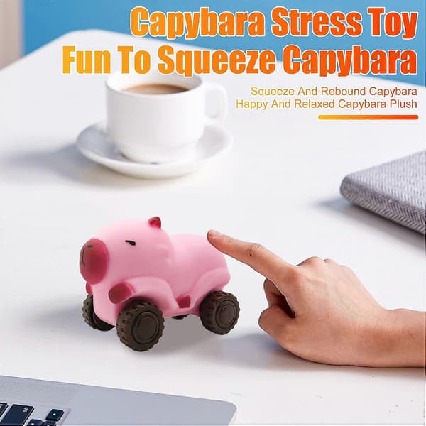 Tecknad Capybara Bil Leksak Stresslindring Transformbar Capybara Lastbil Kläm Sensorisk Leksak Barn Tonåringar_tfrf