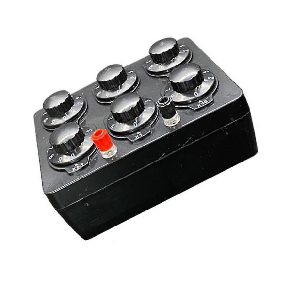 0-99999.9 Ohm Enkel motståndslåda Precision Variabel Decade Resistor Teaching Instrument Teaching