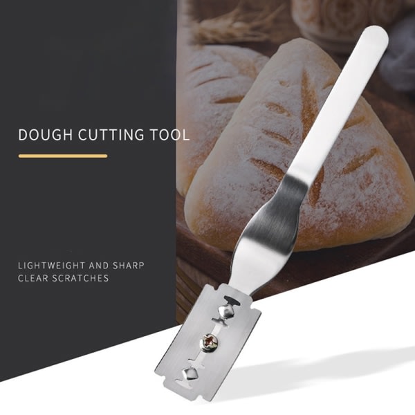 CDQ Bread Bakers Blade Lame Slashing Tool med 5 blade
