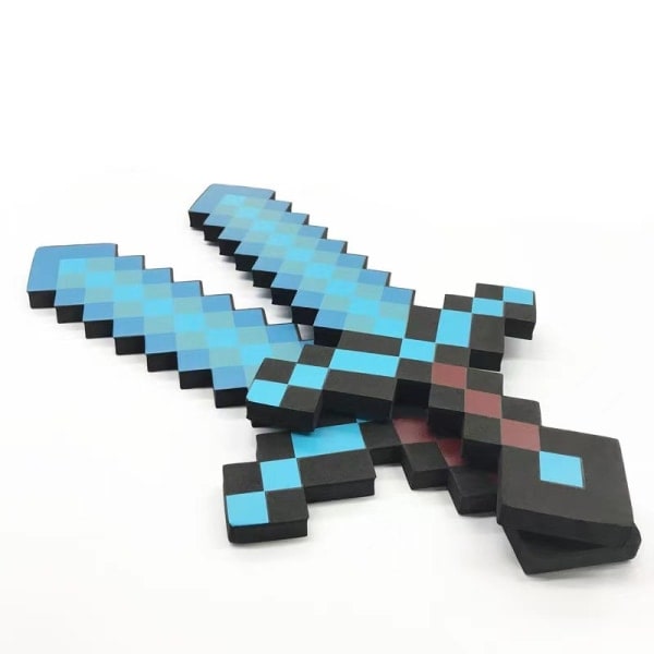 Minecraft-periferilegetøj, spil, muret sværd, skumvåben, 30 cm
