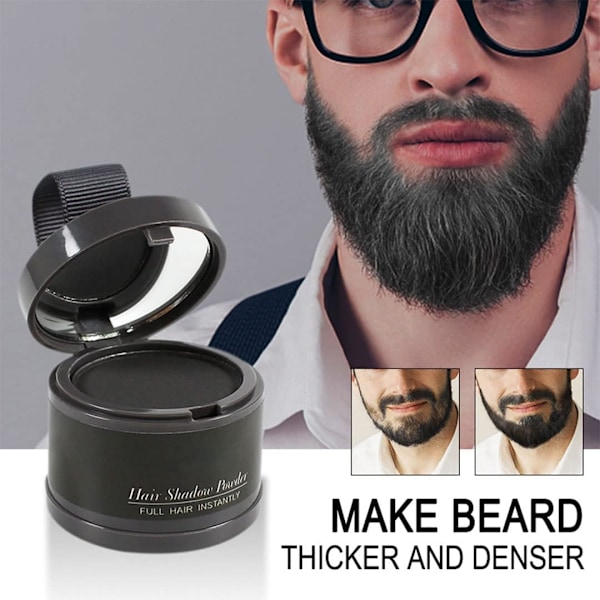 Hårlinjepudder, Hårfarvepulver til hårrødder, Øjeblikkelig hårfarveskygge dækker gråt hår, Hårforbedringspulver, Tyndhårspulver 4g Dark-Brown