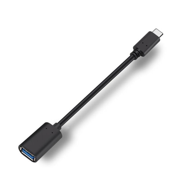 USB-C 3.1 till USB-A OTG-adapter, svart