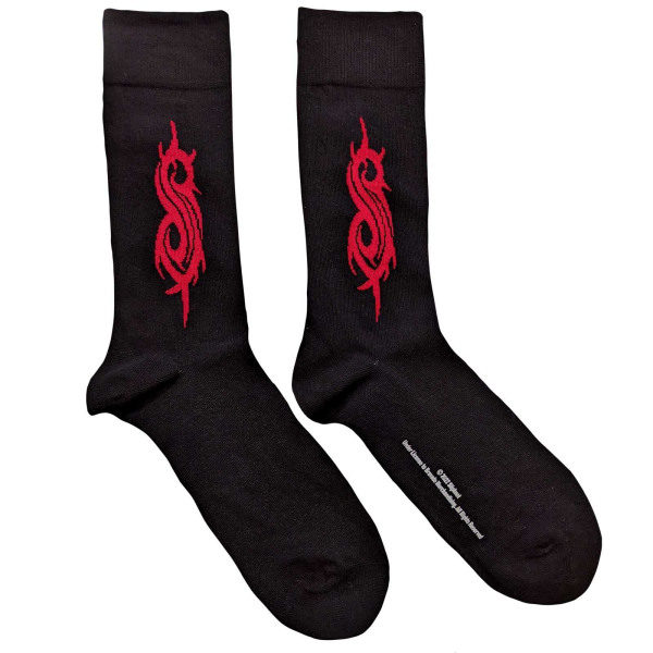 Slipknot Unisex Adult Tribal Sigil Sokker 7 UK-11 UK Svart/Rød Black/Red 7 UK-11 UK zdq