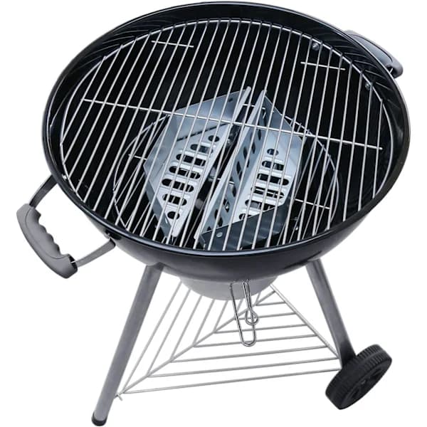 Kulkurve til Weber 7403 18 tommer og 26 tommer kuglegrill, varmebeholder i rustfrit stål, 2-pak