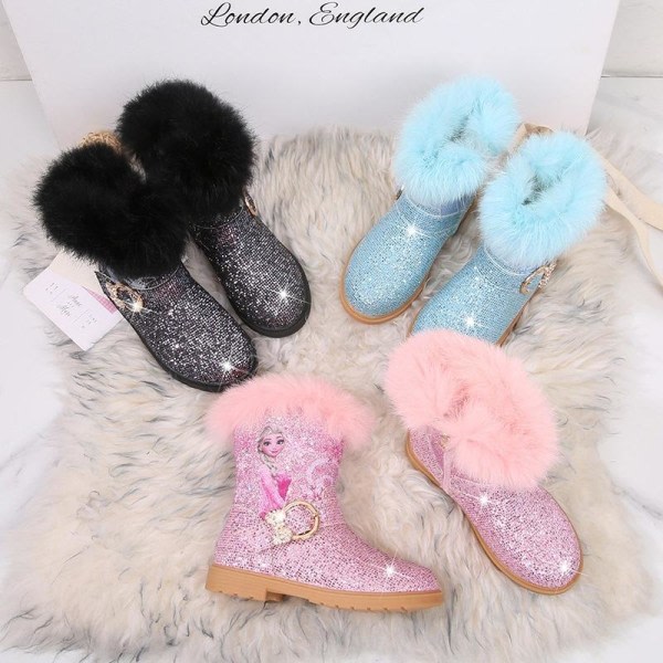 prinsesskor elsa skor barn festskor blå 23.1cm / storlek35 23.1cm / size35