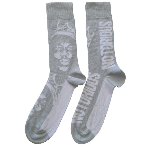 Biggie Smalls Unisex Aikuisten Kruunu Sääri Sukat 7 UK-11 UK Harmaa/Valkoinen 7 UK-11 UK zdq