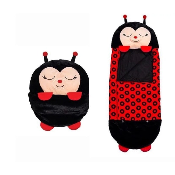 Ny sovepose for barn med tegneseriefigurer - Ladybird svart S (135cm*50cm) black S（135cm*50cm)