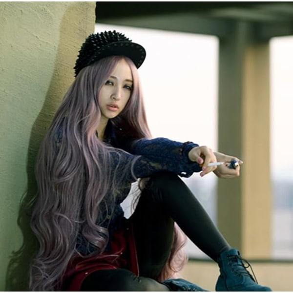75 cm/29,5\" parykk lang rett Cosplay Halloween ingen lugg parykk for kvinner