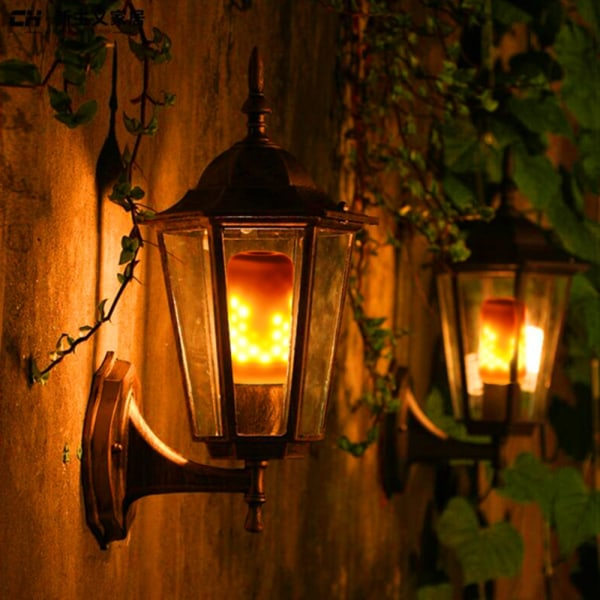 LED-glödlampor med flammande glödtrådseffekt, E14