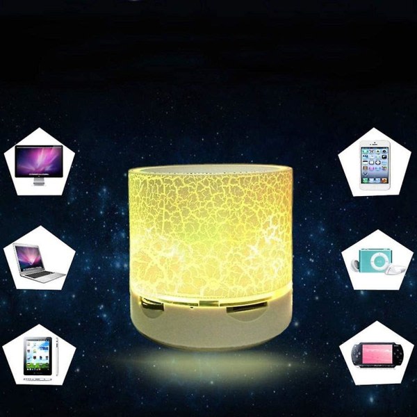 Mini Bärbar Led Trådlös Bluetooth högtalare för musiklyssning - Blå