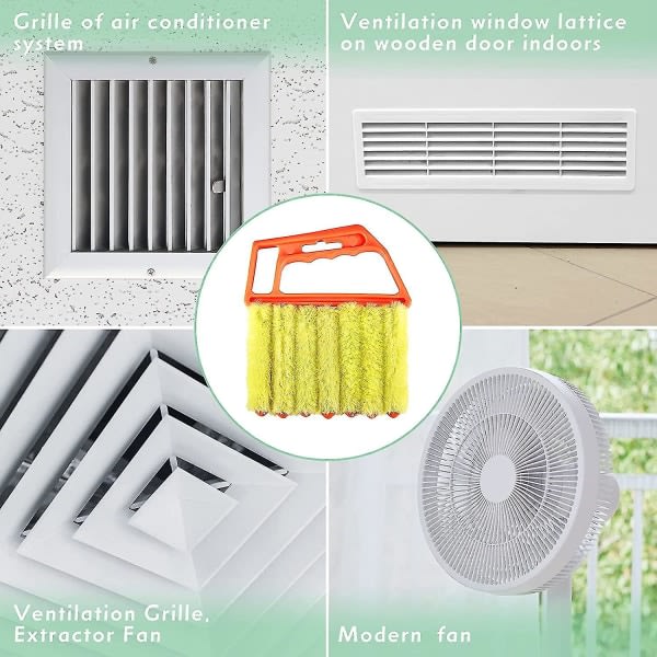 3st handhållna rengöringsborstar för luftkonditionering för luftutlopp