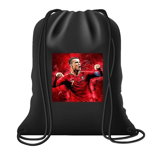 Ronaldo-urheilukassi musta musta black one size black one size