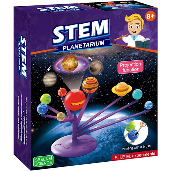 Planetariekit - Utdannende DIY for barn 6+ år, STEM-prosjektgaver for gutter og jenter B