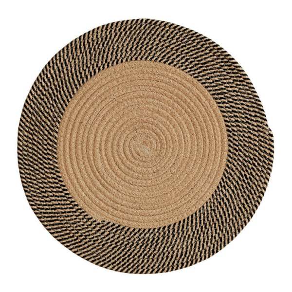 Jute-matto, pyöreä, luonnonkuitua, 75 cm
