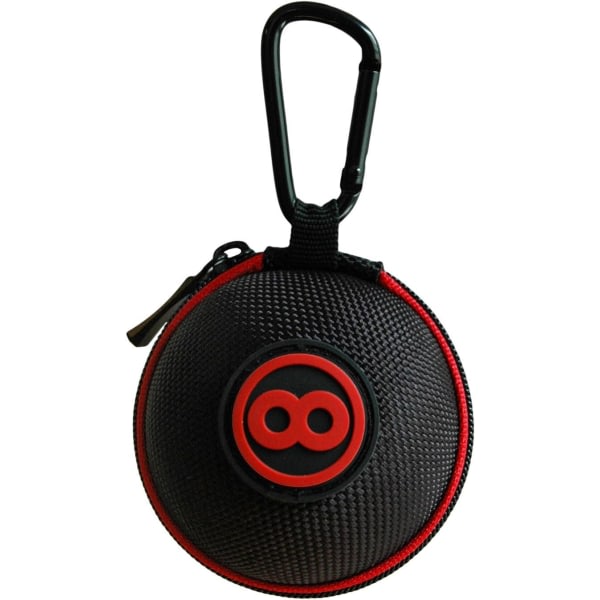 CDQ Rød/svart - Clip-on Cue Ball Case, Cue Ball Bag for å feste