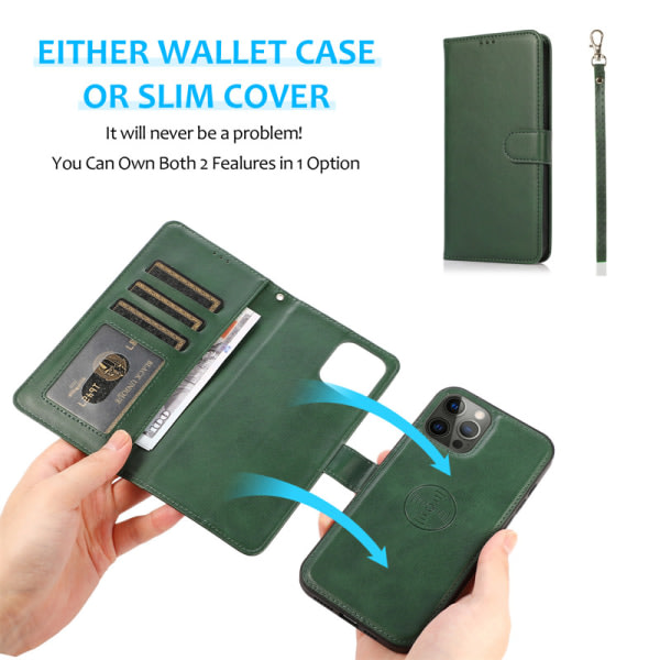 Magnetisk case iPhone 12 Mini grön szq
