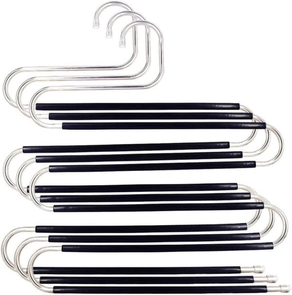 3 - Clothes Hanger - Wardrobe Organizer - Drying Rack - Non-slip - S - shaped - Multifunctional