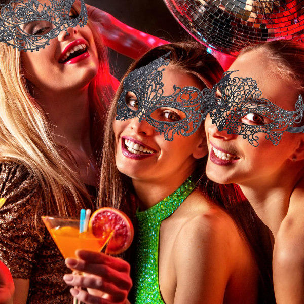 Spetsmask för damer, sexig maskeradmask för kvinnor, elegant balmask för halloweenmaskerad