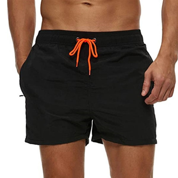 CDQ Casual snabbtorkande strandshorts för män, semestersim