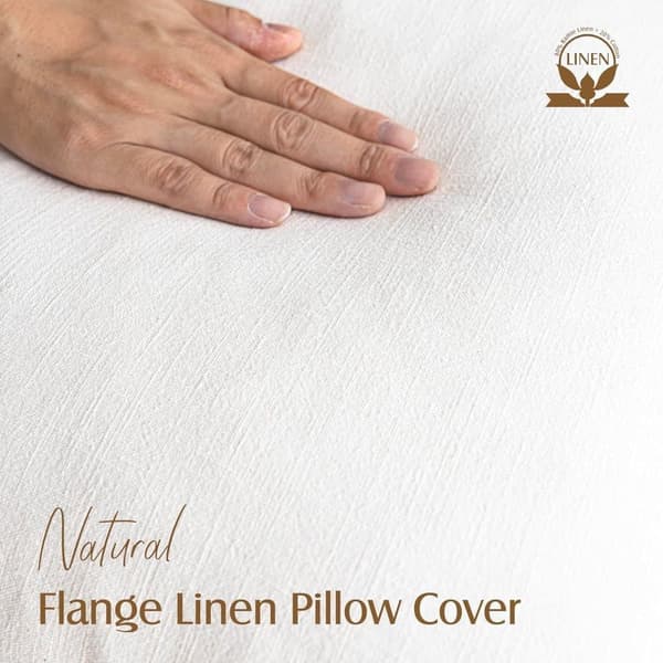 2-pack Linnekuddfodral 45x45cm/40x40cm, Bohemisk Stil för Soffa & Sovrum_TF_TF Vit 45x45cm
