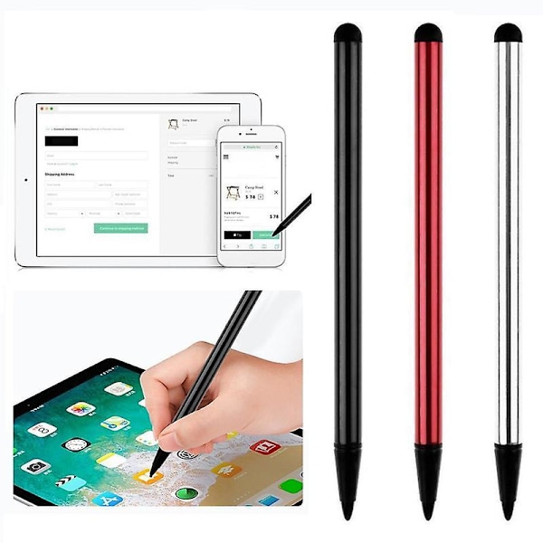 Känslig kapacitiv pekskärmspenna för telefon, kompatibel med Apple iPhone 6s iPad Jikaix Red