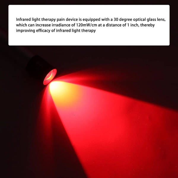 Bærbar infrarød lampe, LED rødt lys terapi lampe, rødt lys terapi apparat