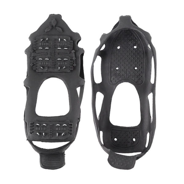 Walk Traction-klokker for å gå på snø og is Menn Kvinner Slitesterk Anti-Skli 24 Spikes Stegjern for sko og støvler (S-kode)