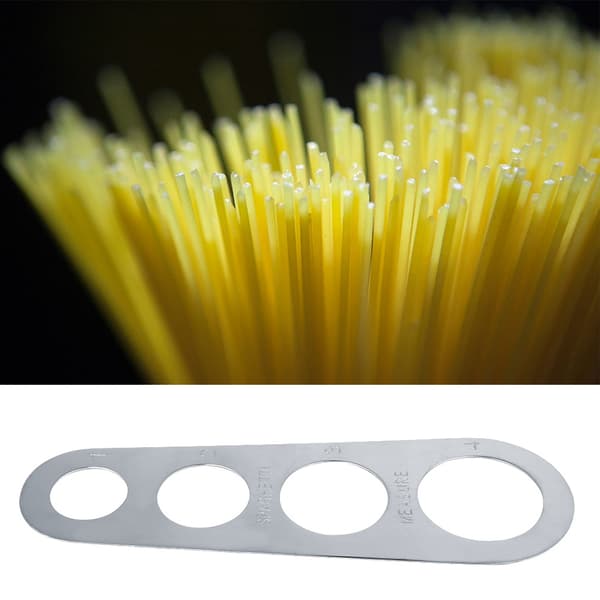Spaghetti Måler Rustfrit Stål Pasta Portionsværktøj til 1 til 4 Portioner til Hjemmekøkken og Restaurant Sølv-tr-