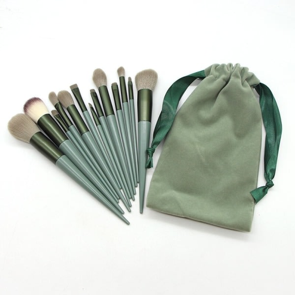 13 st Makeup Brush Set Kvinnor Kosmetisk Powder Make Up Tool rosa