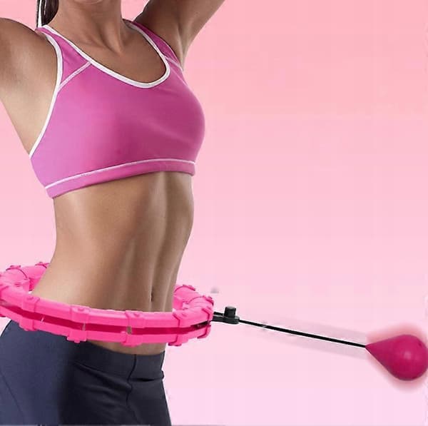 Hula Hoop Med Bollar Ring 120 Cm Rosa