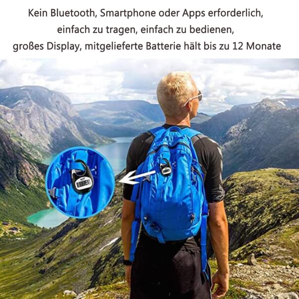 Bærbar Skritteller, Multifunksjonell Treningspartner for Utendørseventyr