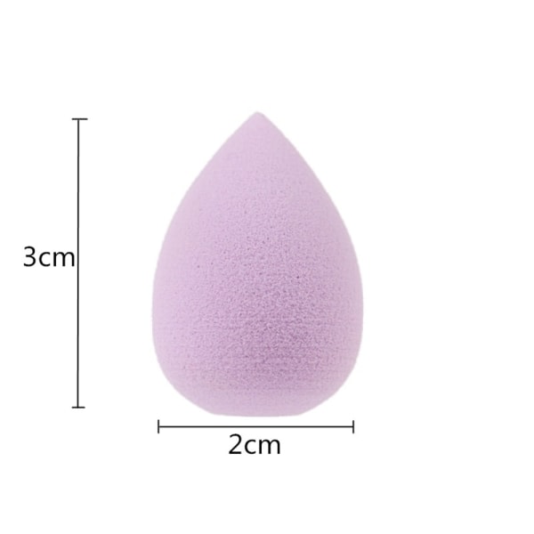 Mini Makeup Sponge Powder Puff Concealer Liquid Foundation Ansikte blandat med påse 6st