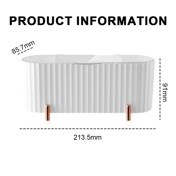Plastbeholder til kosmetik med låg