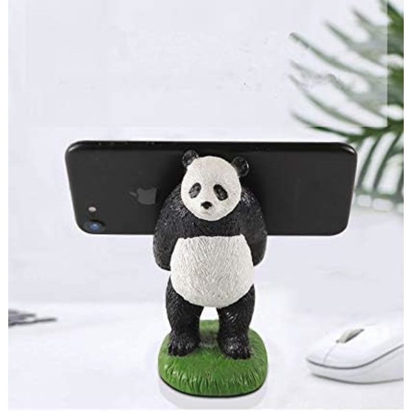 Pandaformat telefon til skrivebordet, søt dyr smarttelefon