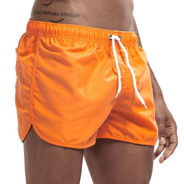 Sommar badkläder för män Shorts Märke Strandkläder Orange XXL zdq