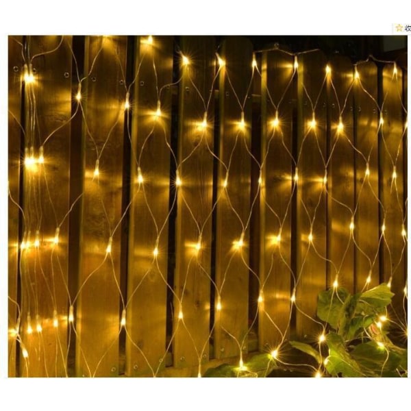 CDQ 192 lampor 3m*2m utendørs hagepark vanntäta dekorative lampor string led nätlampor fiskenettslampor Juldekorationslampor