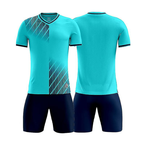 New Trend Fotbollströja for män Fotbollsträningsdräkter Sportkläder Blå D8857 Blue M zdq