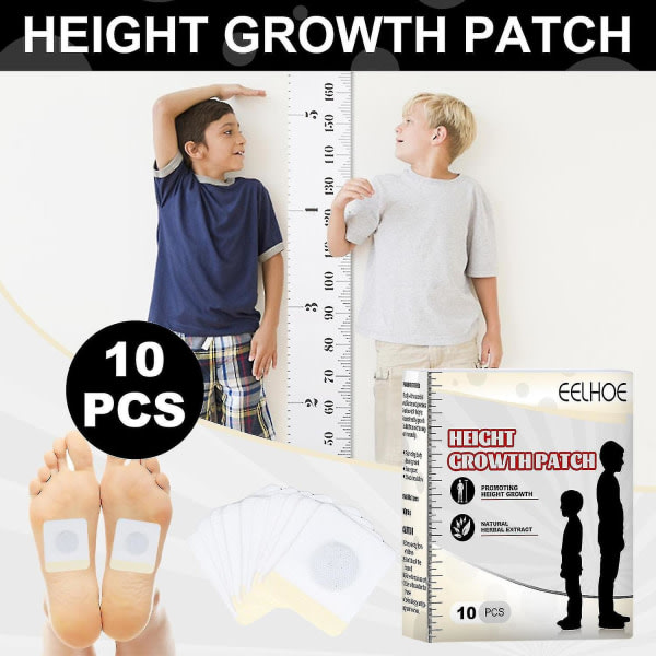 Body Height Enhancer Foot Patch 10st främja cirkulation Höjd tillväxt fot