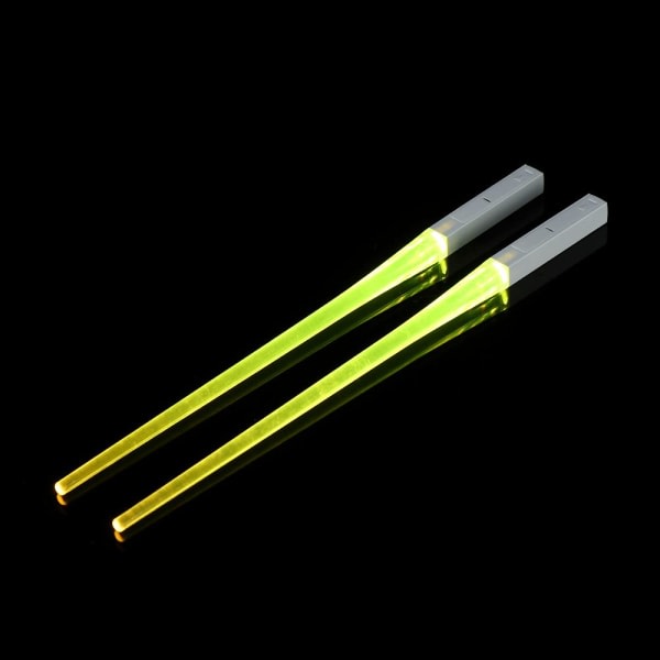 Glødende spisepinner Ljusstick GUL gul yellow