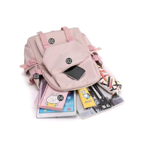 ommel ryggsäck navetta ryggsäckar ryggväska 1st rosa 2 rosa 2