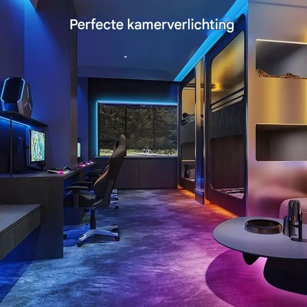 LED strip, RGB, light strip 300 LED, App and remote control - With music and timer mode
