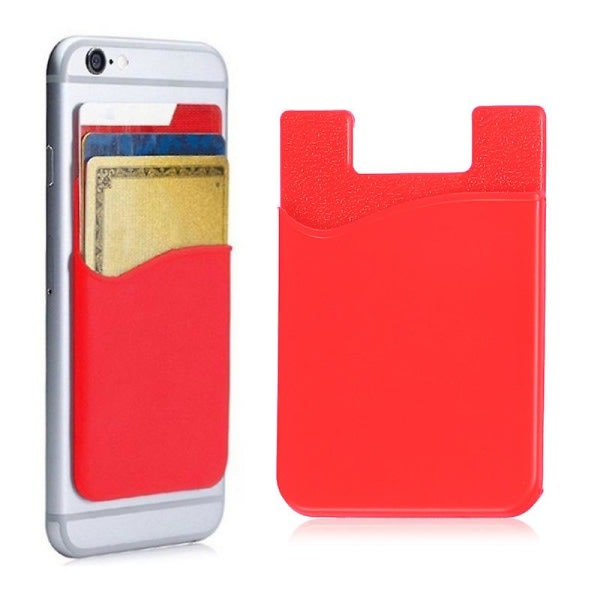 3st selvhæftande telefonplånbok til mobiltelefon Rød ingen