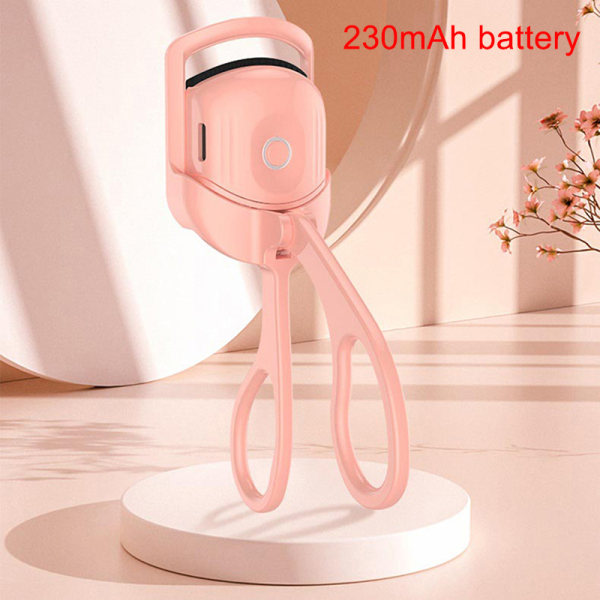 230mA uppvärmd ögonfransböjare USB uppladdningsbar elektrisk ögonfrans Pink One Size