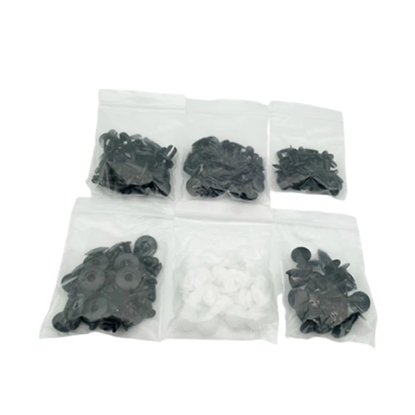 Auto Fastener Clip Blandet Bilkarosseri Push Retainer Pin Rivet Kofanger Dørbeklædning Panel Fastener Kit Bil Clips Box eller Pose emballage C 50Pcs with Tool
