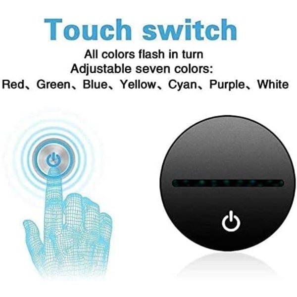 Yövalot 3D LED Fem yöt Fre-ddy Night Light
