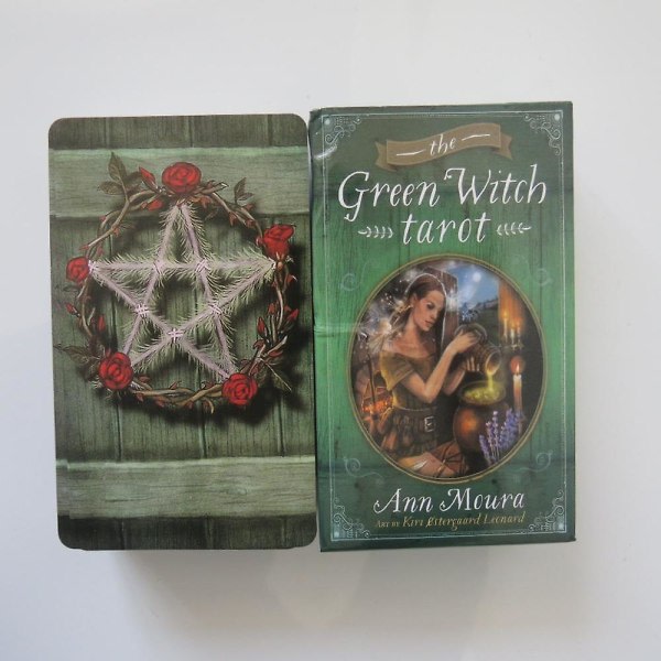 Nytt Tarot orakelkort mystisk spådom grön häxa tarot kortspel brädspel för flickor 12 zdq