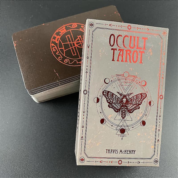 Ockulta Tarot Divination Set Deck Oracle Card Familjefest Spela brädspel Solomonic Ancient Magickal Grimoires78st Tt66 zdq