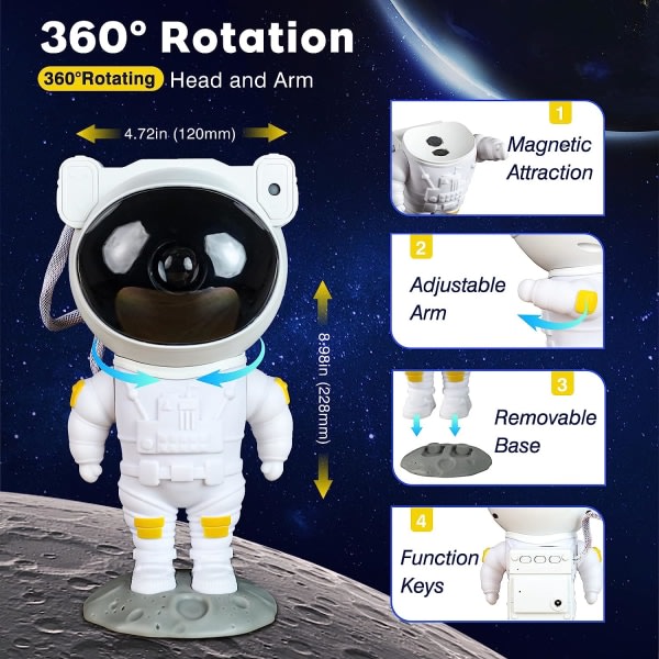 Space Buddy Astronaut Galaxy Projektor Pleshy Spaceman